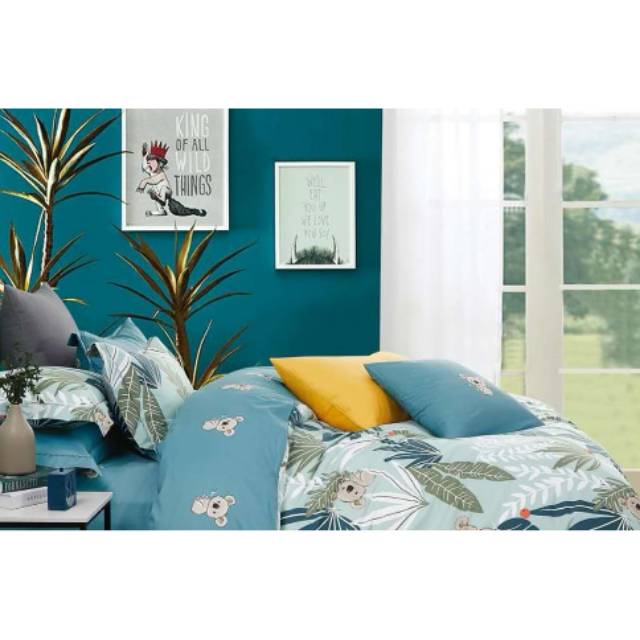 Sprei Set Bahan Katun jepang 180x200x40