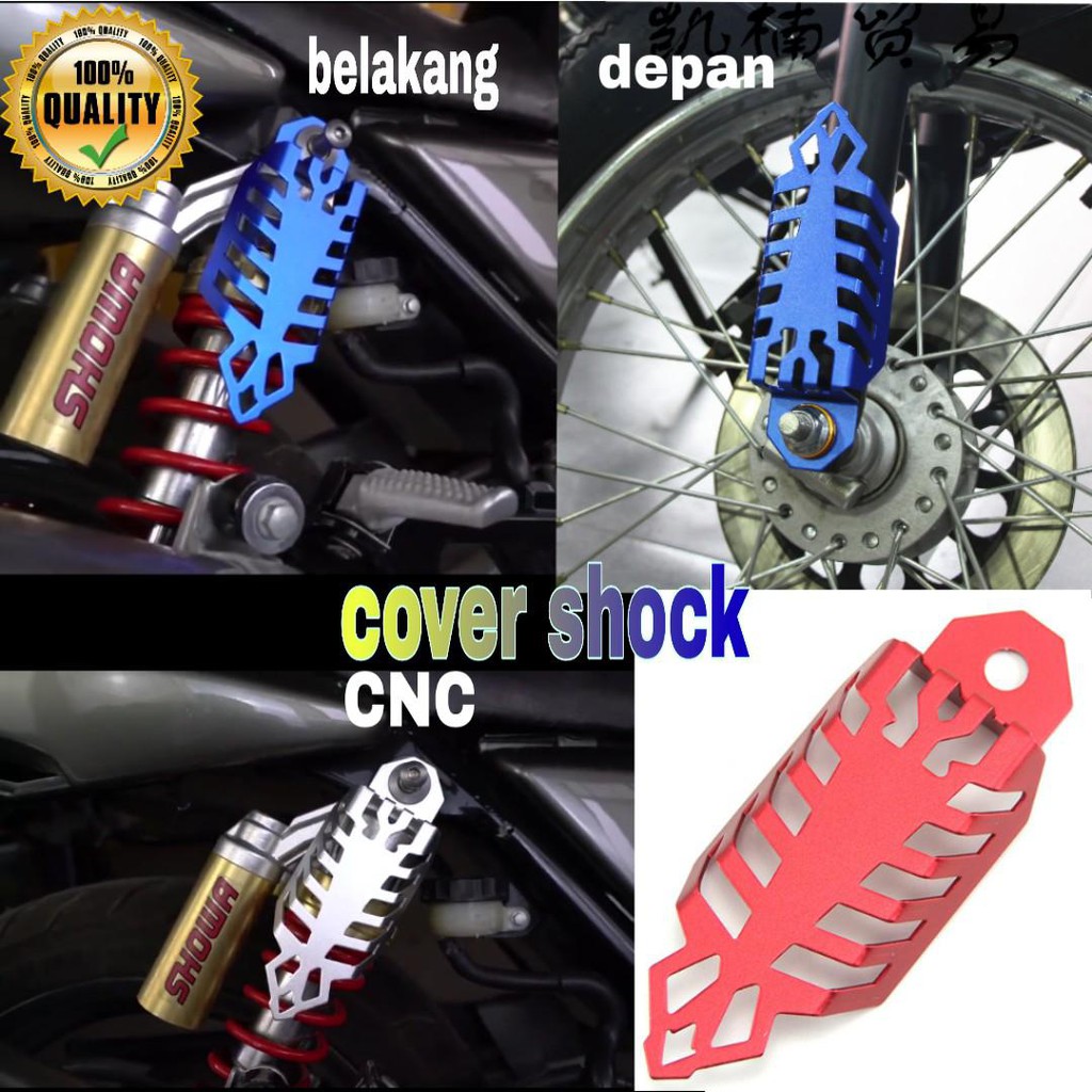 Cover tutup Pelindung shock Depan Belakang Universal bahan CNC