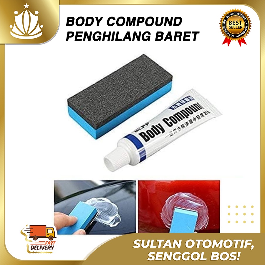 Body Compound Obat Penghilang Baret Lecet Mobil Polish Wax Kompon