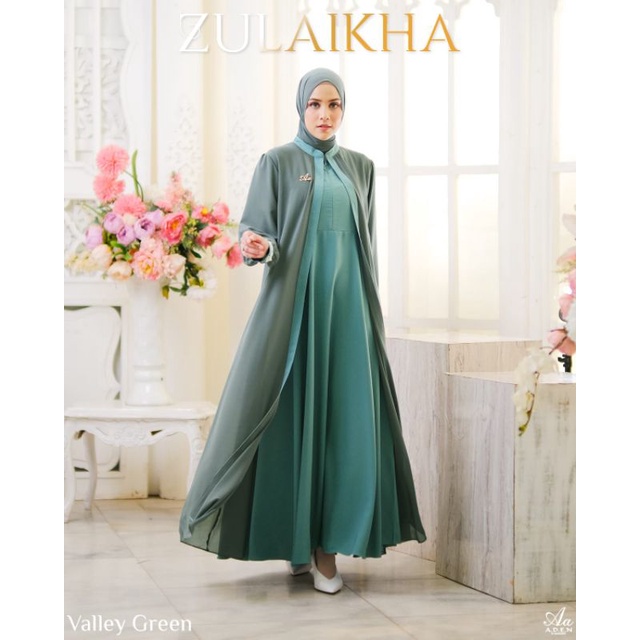 GAMIS ZULAIKHA SET PASMINA NEW COLOUR by ADEN