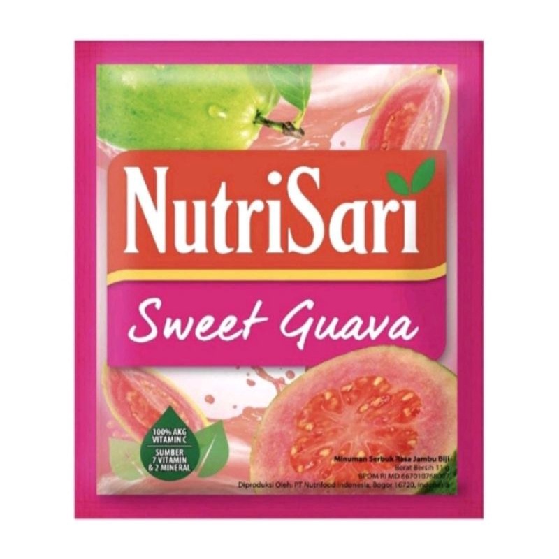 

NUTRISARI SWEET GUAVA minuman vit c @10sachet