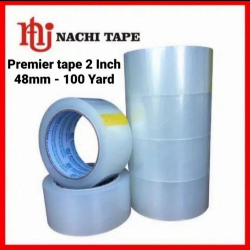 

Lakban / OPP / Plakban 2 Inch Premier Tape 48mm 100 Yard by Nachi (Box)