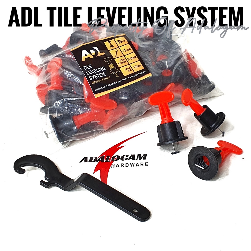 Solid Tile Leveling Set - Alat Bantu Meratakan Pemasangan Keramik