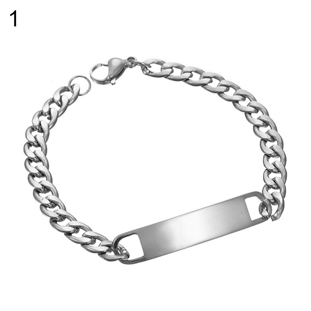 Hu Hu Hu Hu Hu Alat Bantu Pasang Kacamata♡ Gelang Rantai Bahan Stainless Steel Untuk Pria