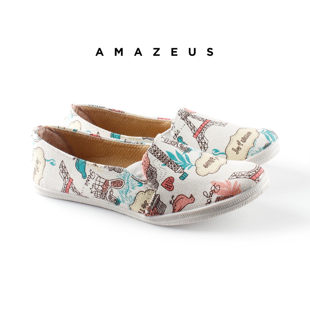 TERBARU DAN TERLARIS BISA COD LEXI Playful Flat Shoes Wanita Eiffel London Paris Couture Kucing