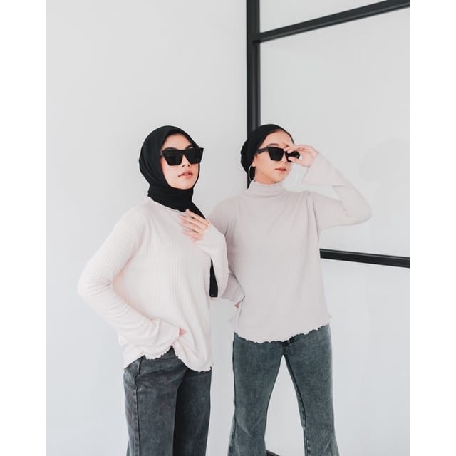 BEFAST - ZEC OOTD Atasan Kaos AMAY / Yunaki top RIB PREMIUM XL / Atasan Lengan Panjang / Kaos Polos / Baju Kekinian 2022 / Kaos Wanita Terbaru / Fashion Wanita Remaja