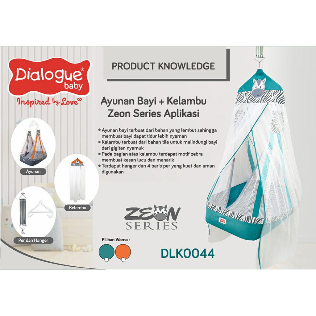 AYUNAN BAYI + KELAMBU ZEON SERIES APLIKASI DLK0044