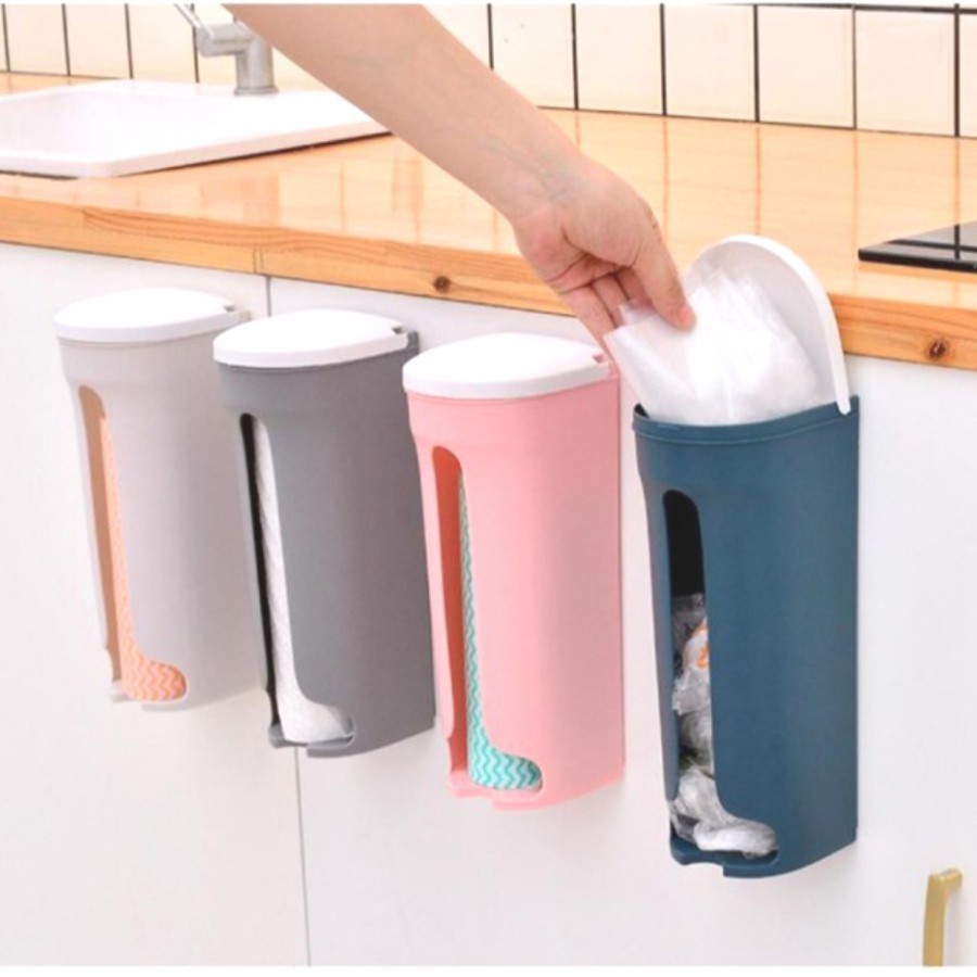 Dispenser Plastik Kresek / Tempat Penyimpanan Kantong Plastik Bekas Plastic Storage organizer Generasi 2