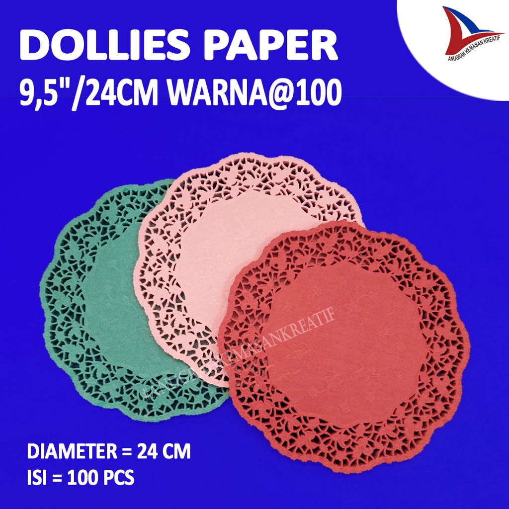

Kertas Renda Doilies Paper 10-14 Inch Warna (100 Pcs)