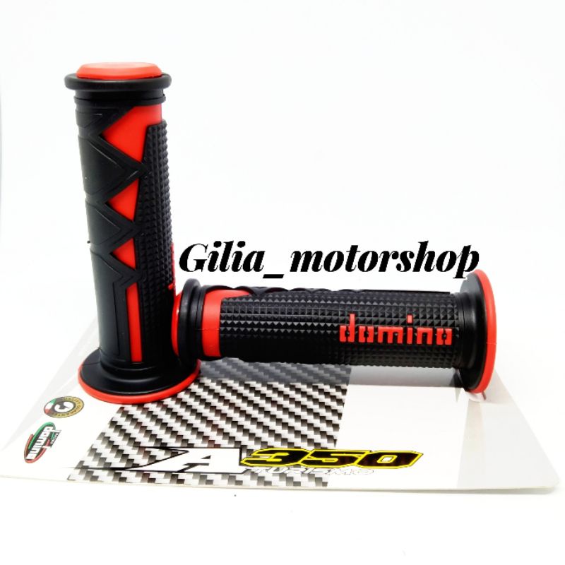 Handgrip Motor karet lembut Hitam Domino kombinasi handfat karet 2 warna grip Pcx Beat Scoopy Mio