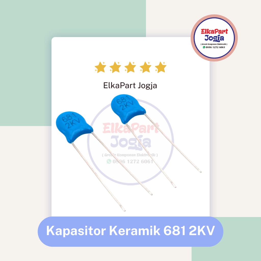 Ceramic Disc Capacitor 681 680pf 680 pf 2KV Kapasitor keramik 2000 v