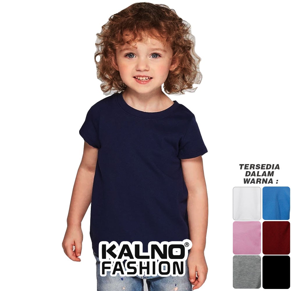 Baju Anak POLOS 003 - Anak Anak Umur 1 - 5 Tahun Ukuran SML Bahan Katun Polyester