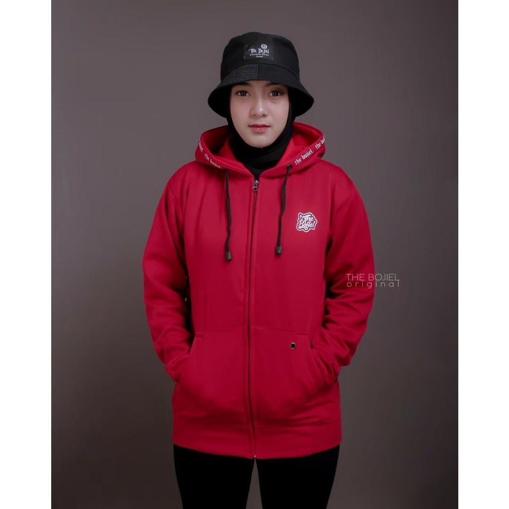 Sweater Hoodie Pria wanita zipper the bojjel Distro Original Bahan Cotton Flecce dan berkualitas premium Sedia Sweater Hoodie Pria wanita polos terkece