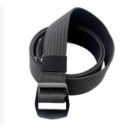 [TOSERBA_EMAK] - Rhodey Sabuk/Tali Ikat Pinggang Canvas Tactical Belt - F1077 - Black