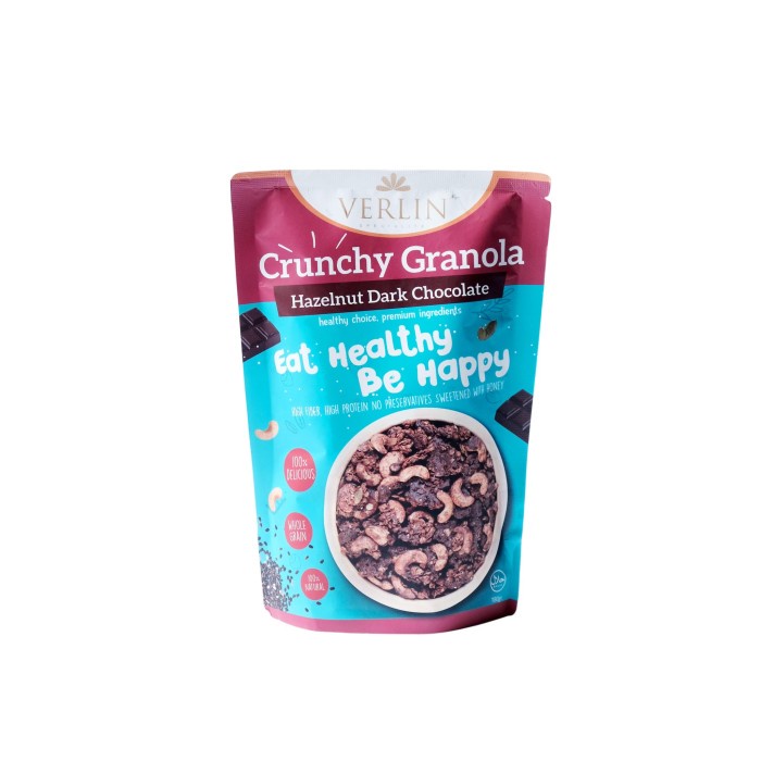 

Jual Crunchy Granola Hazelnut Dark Chocolate
