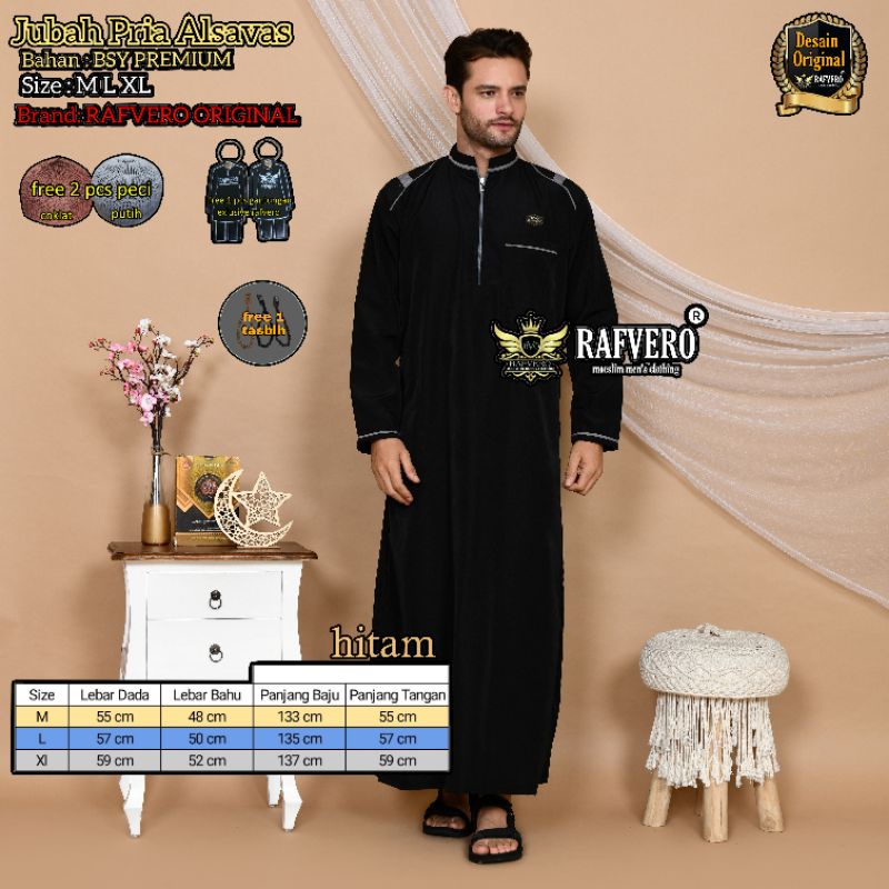 Jubah Pria Alsavas ORIGINAL RAFVERO - Jubah Pria - Jubah Pria Terbaru