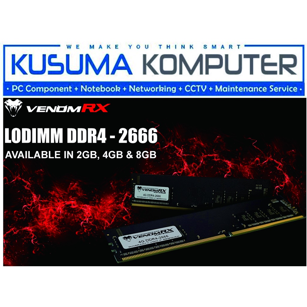 Ram VenomRX 8GB Longdimm DDR4 2666