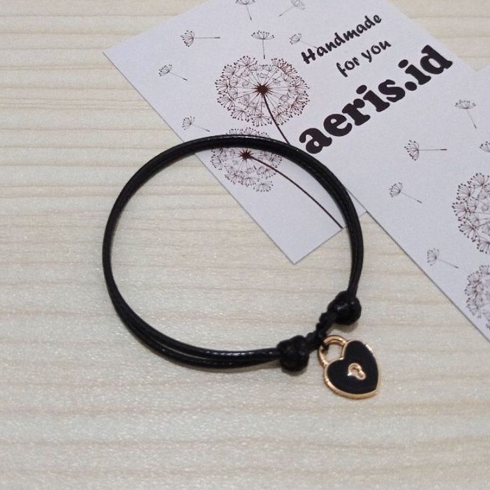 Gelang Couple Kunci Gembok Sepasang (2 Pcs)