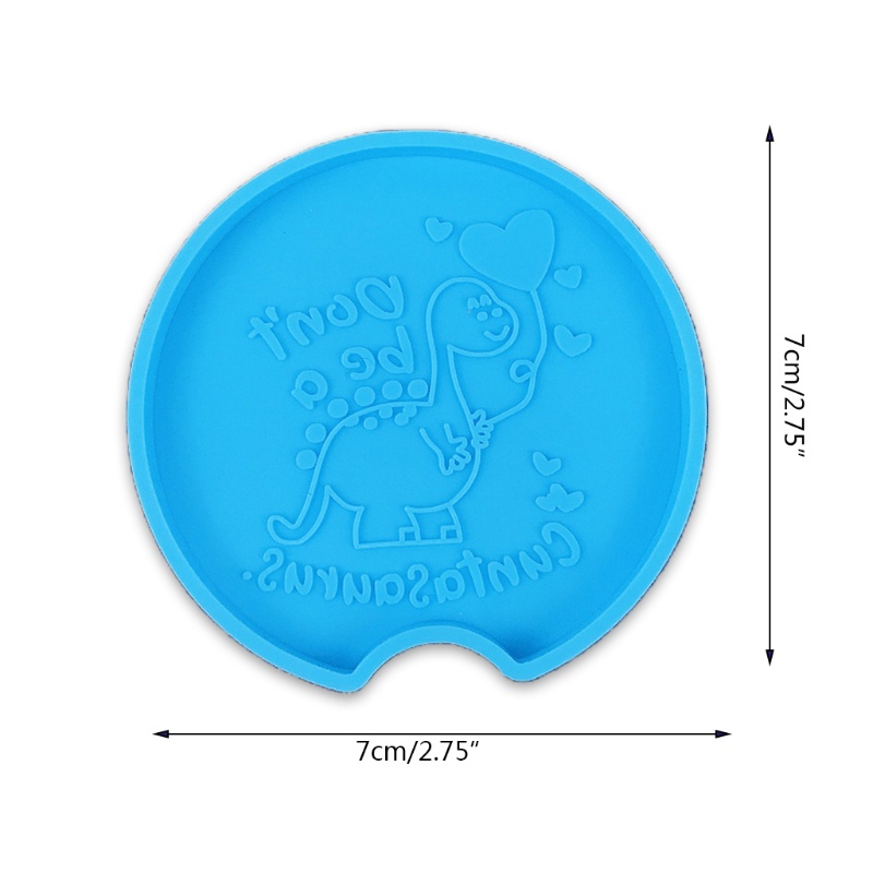 SIY  Coaster Epoxy Resin Mold Tray Plate Cup Mat Pad Silicone Mould DIY Crafts Decorations Casting Tool