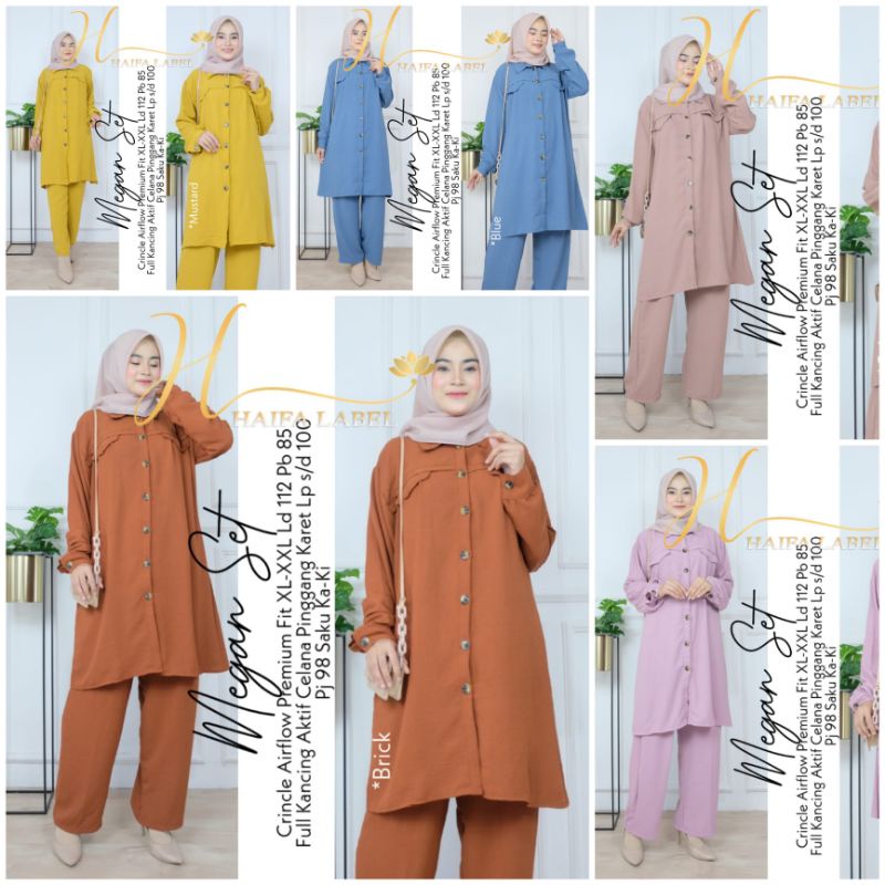 MEGAN SET ORIGINAL BY HAIFA (100% ORI BERLABEL HAIFA)