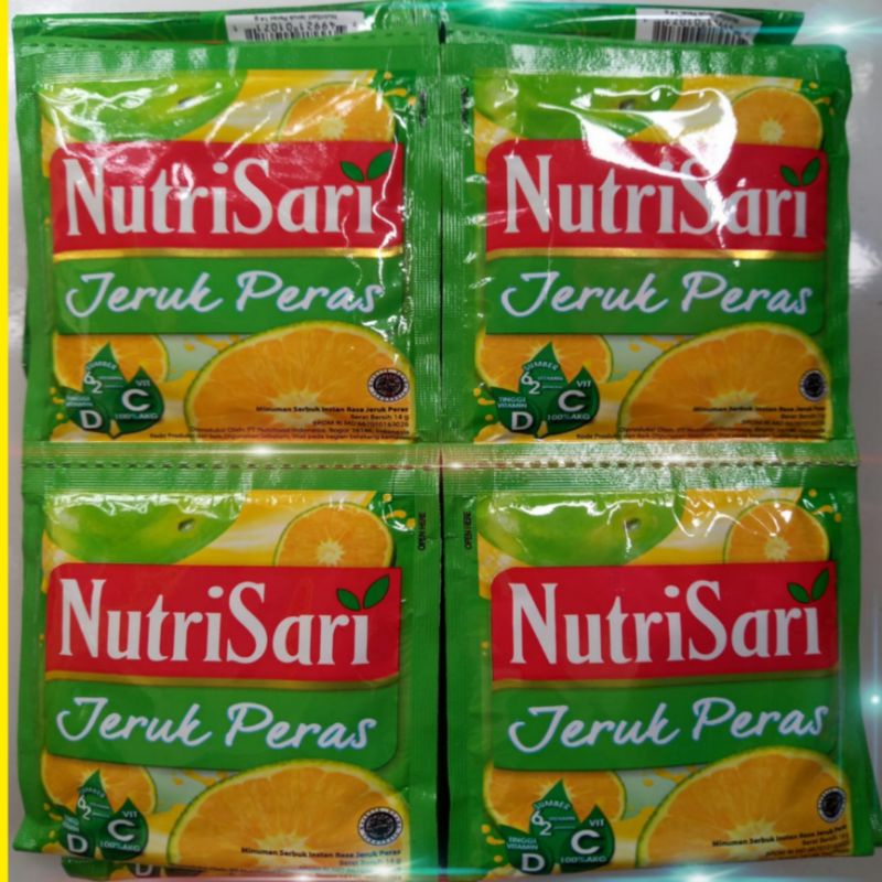 

nutrisari jeruk peras serenceng isi 10 sachet
