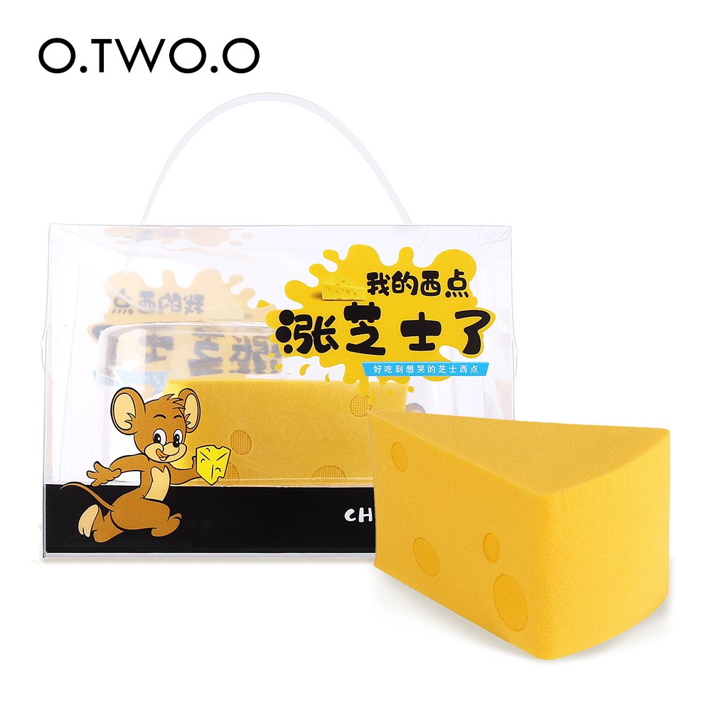 SPONS BEDAK SPONGE PUFF FOUNDATION O TWO O ORIGINAL LA100Y1 CHEESE  BEAUTY BLENDER ALAT MAKEUP TOOLS MURAH LEMBUT PROFESIONAL