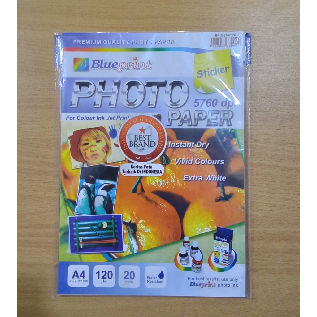 

Kertas Foto Stiker Merk Blue Print