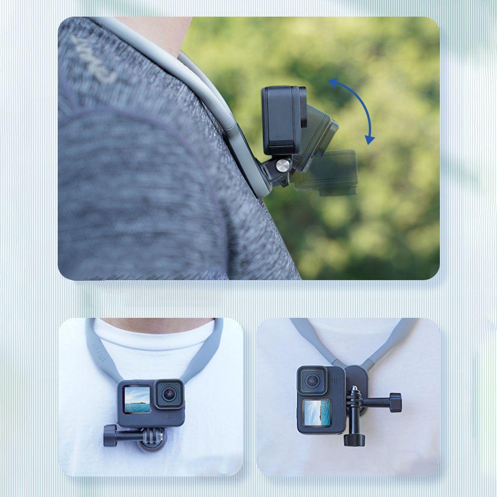 POPULAR Populer Hold Mount New Hands Free Bracket Lanyard Strap Untuk Insta360 /Action2 /Pocket/Go Pro