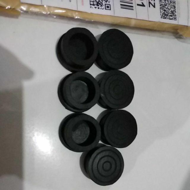 Alas Kaki Karet Kursi Meja Bulat Dop D30 Mm Atau 1 1/4 Inch - 8 Pcs