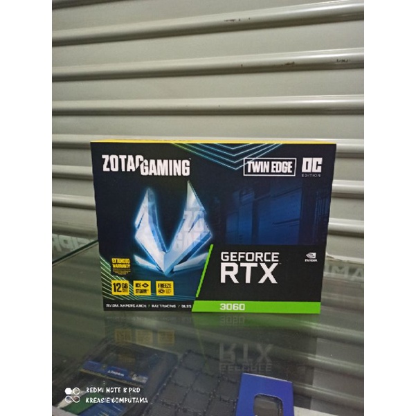 VGA NVIDIA RTX 3060 Ti 12 GB DDR6  ZOTAC TWIN EDGE OC