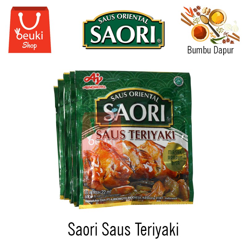 

Ajinomoto Saori Saos Teriyaki Bumbu Praktis Nikmat - 10pcs x 22ml