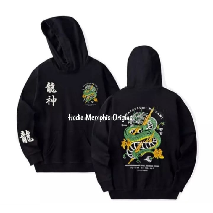 MEMPHIS ORIGINS Jaket Pria Memphis Origins Owatatsumi No Kami Hoodie Memphis Motif Terbaru