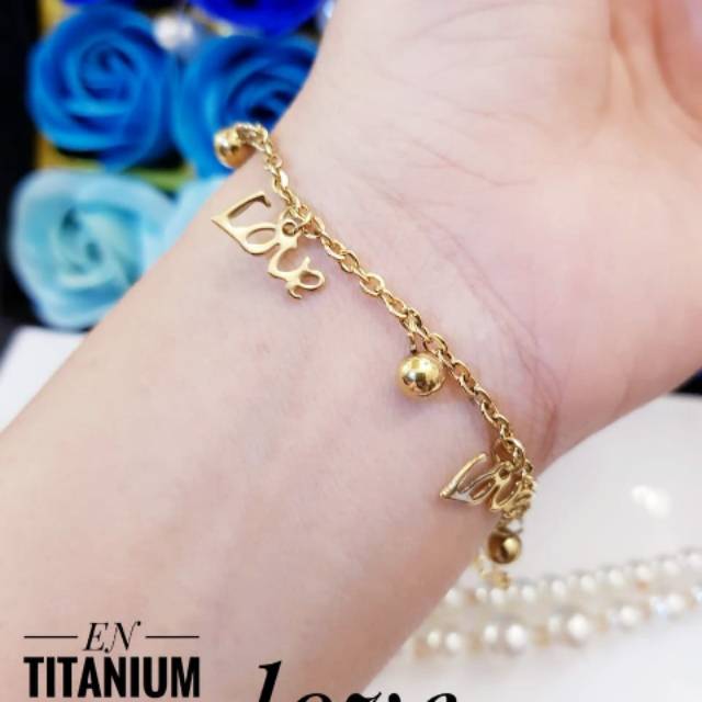 Titanium gelang kaki 1544j