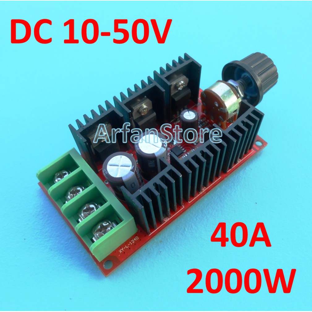 Promo PWM 40A 2000W Dimmer DC 10-50V Speed Motor Controller Dimer LED