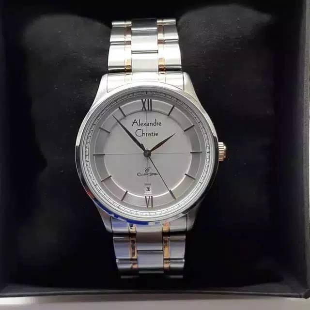 ALEXANDRE CHRISTIE WANITA AC 8505 LD ORIGINAL ( SILVER ROSEGOLD )