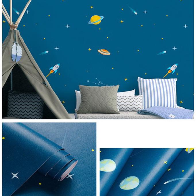 WALLPAPER DINDING / WALL STICKER LUAR ANGKASA