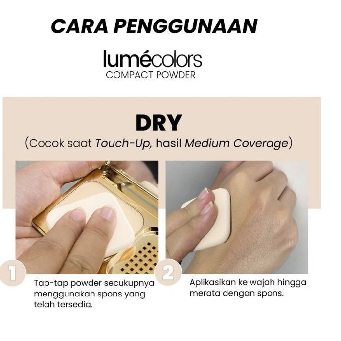 Lumecolors Compact Powder Bedak Padat Viral Anti Crack