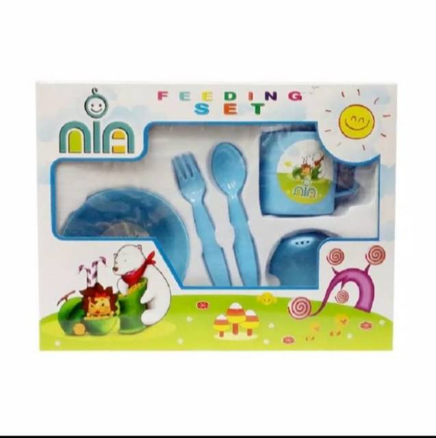 Feeding bayi set nia large/besar/tempat makan bayi murah/perlengkapan bayi murah