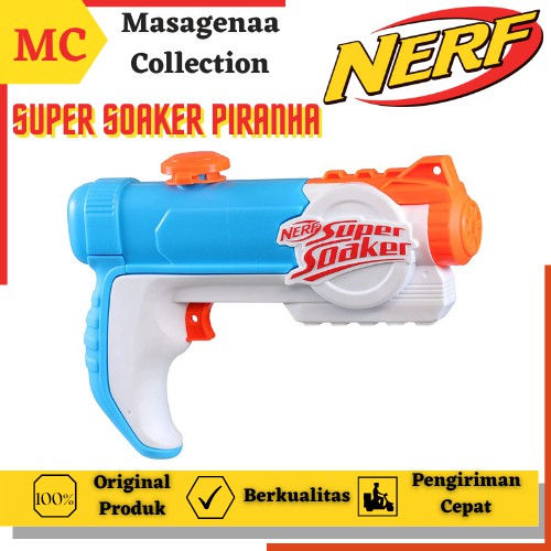 Maenan Mainan Tembak Tembakan Pistol Pistolan Air Anak Nerf Super Soaker Piranha Water Gun Original 