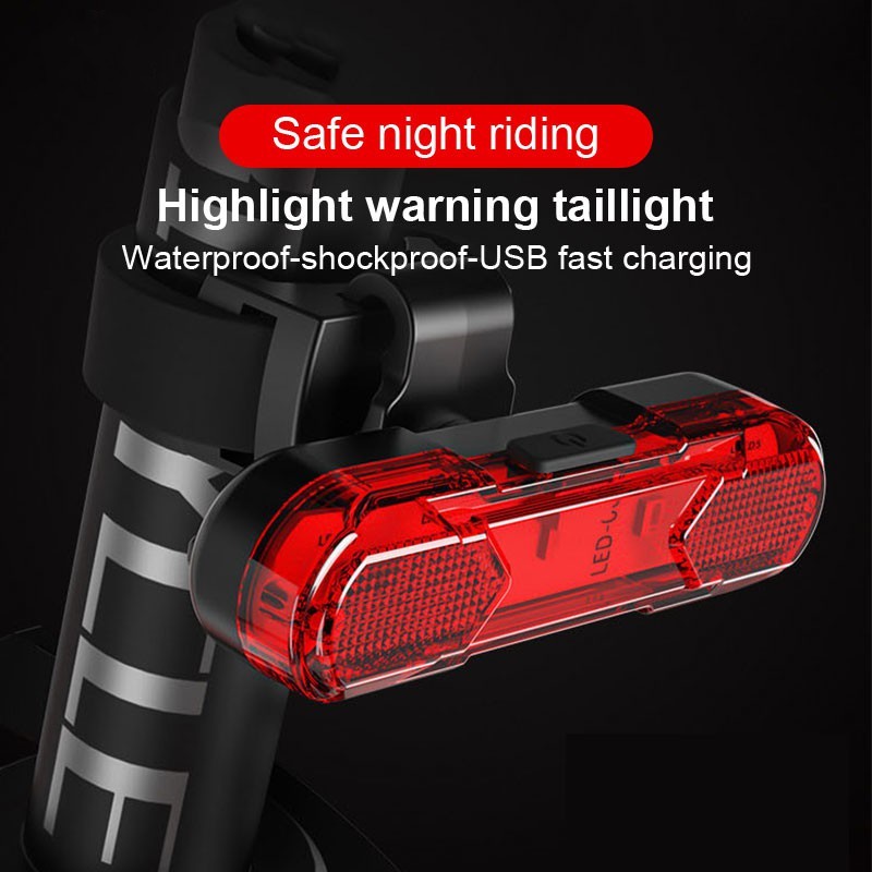 Hot Sale/Riding Safety Warning Bicycle Rear Led Lights/Usb Chargeable Dimmable Waterproof Sepeda Tail lamp/Outdoor Sepeda Gunung Bersepeda Tail-lamp