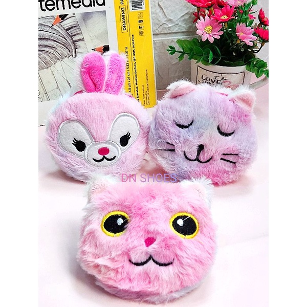 Dompet Koin Anak Tas Selempang Anak Tas Bulu lucu Tas Anak Karakter Aksesoris anak lucu unicorn kucing kudapon Randomi