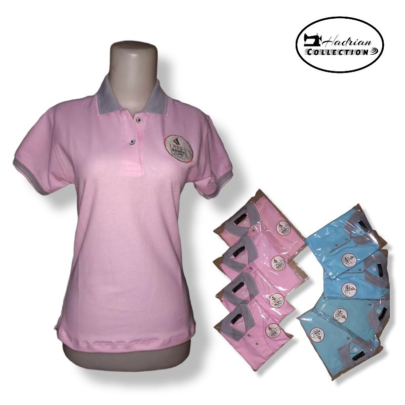 Kaos polo Cuztom bordir logo