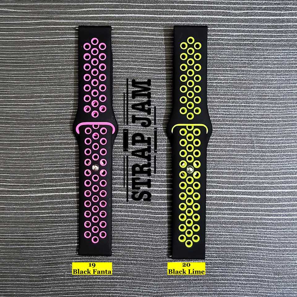 NKL Watch Strap Vyatta Fitme Pro X Gen 1 (BUKAN Gen 2) - Tali Jam 20mm Nike Rubber Silikon Sporty