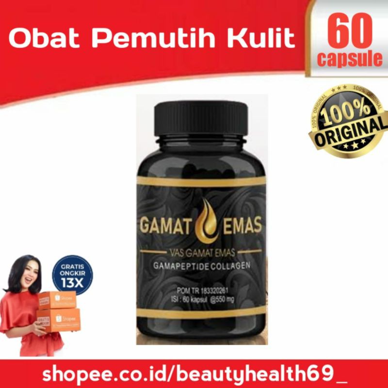 Vas Gamat Emas Collagen Asli Original Vas Gamat Emas Suplemen Pemutih Kulit Indonesia