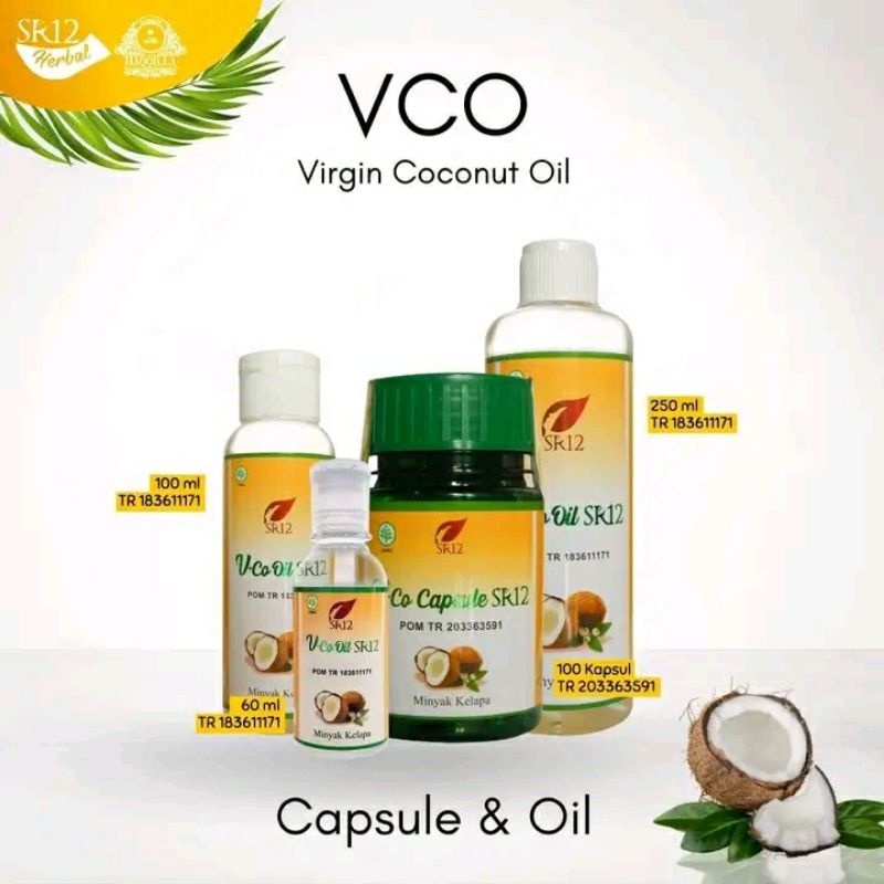SR12 VCO Oil dan Kapsul SR12 Herbal Skincare BPOM ori / vco Oil / vco cair / vco Kapsul / minyak kel