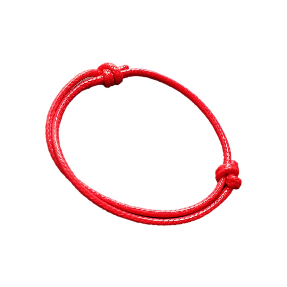 Gelang Merah Tali Kulit Korea Gelang Keberuntungan