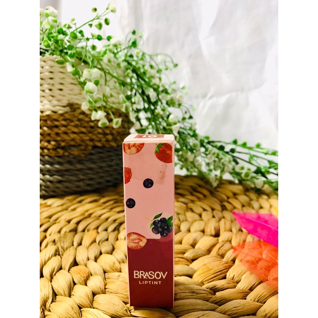 Brasov Liptint / pewarna bibir yang mudah di aplikasikan dan tahan lama dengan warna yang cantik-cantik cocok digunakan untuk remaja dan dijadikan ombre dengan harga murah meriah ramah di kantong dan bestsaller