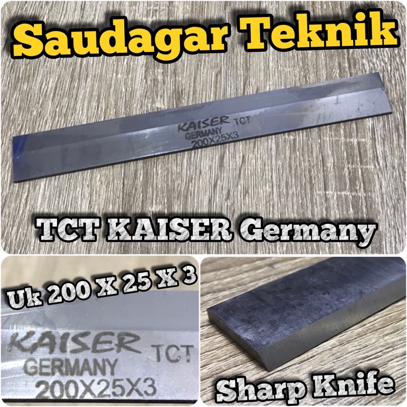 Pisau Serut Kayu TCT 200 X 25 X 3 mm Kaiser Germany