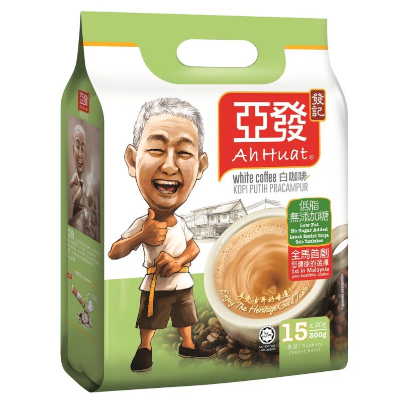 

Ah Huat White Coffee Low Fat No Sugar/ white coffee tanpa gula 300g