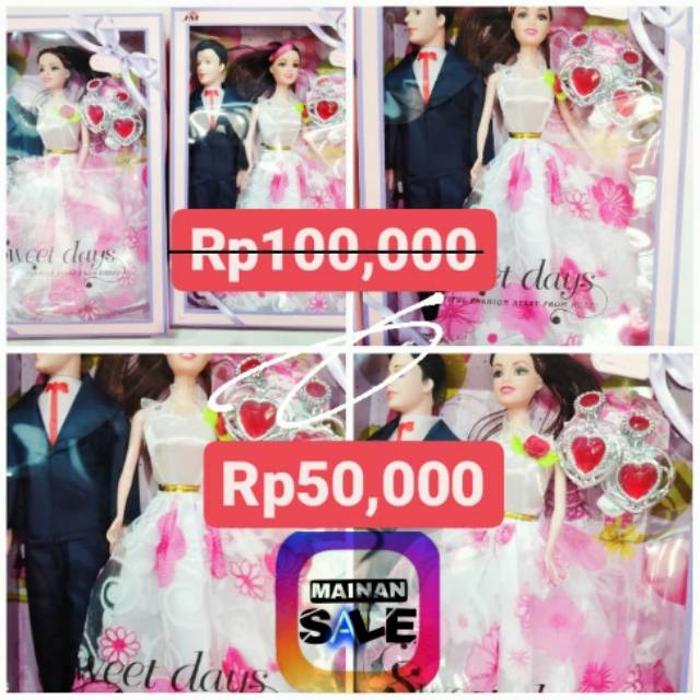 Mainan barbie pengantin